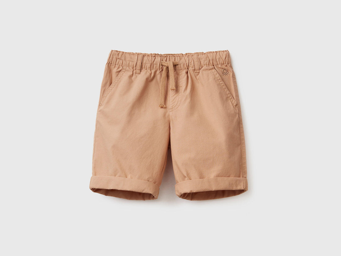 100% Cotton Shorts With Drawstring_4AC7G900O_193_01
