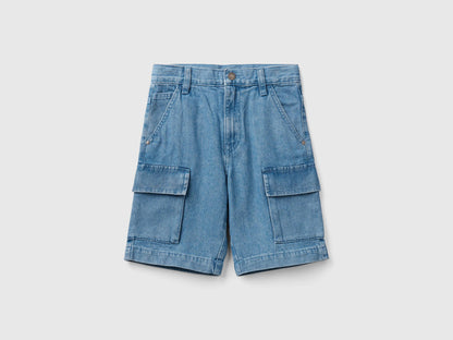 Lightweight Denim Cargo Bermudas_4AD7C902I_901_01