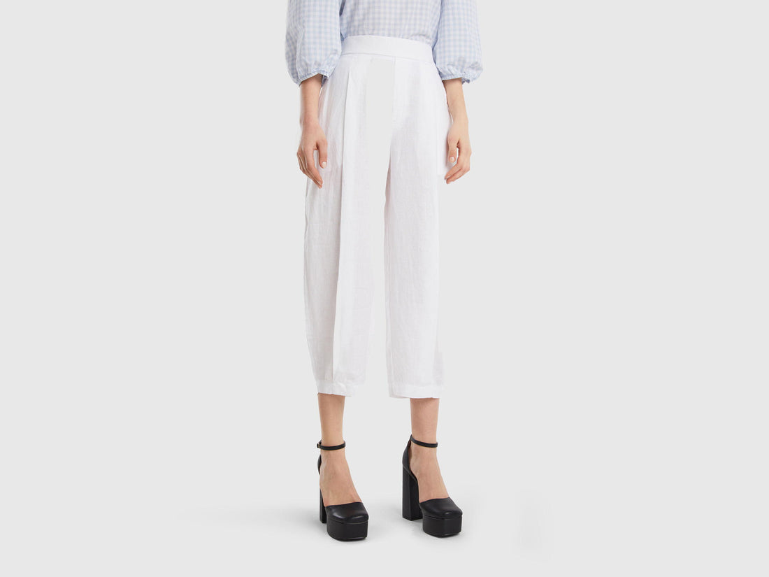 Trousers In Pure Linen_4AGH55AF4_101_01