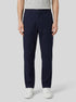 Benetton Dark Blue Men Chinos in Pure Linen SKU: 4AGH55HW8_016 Image 00