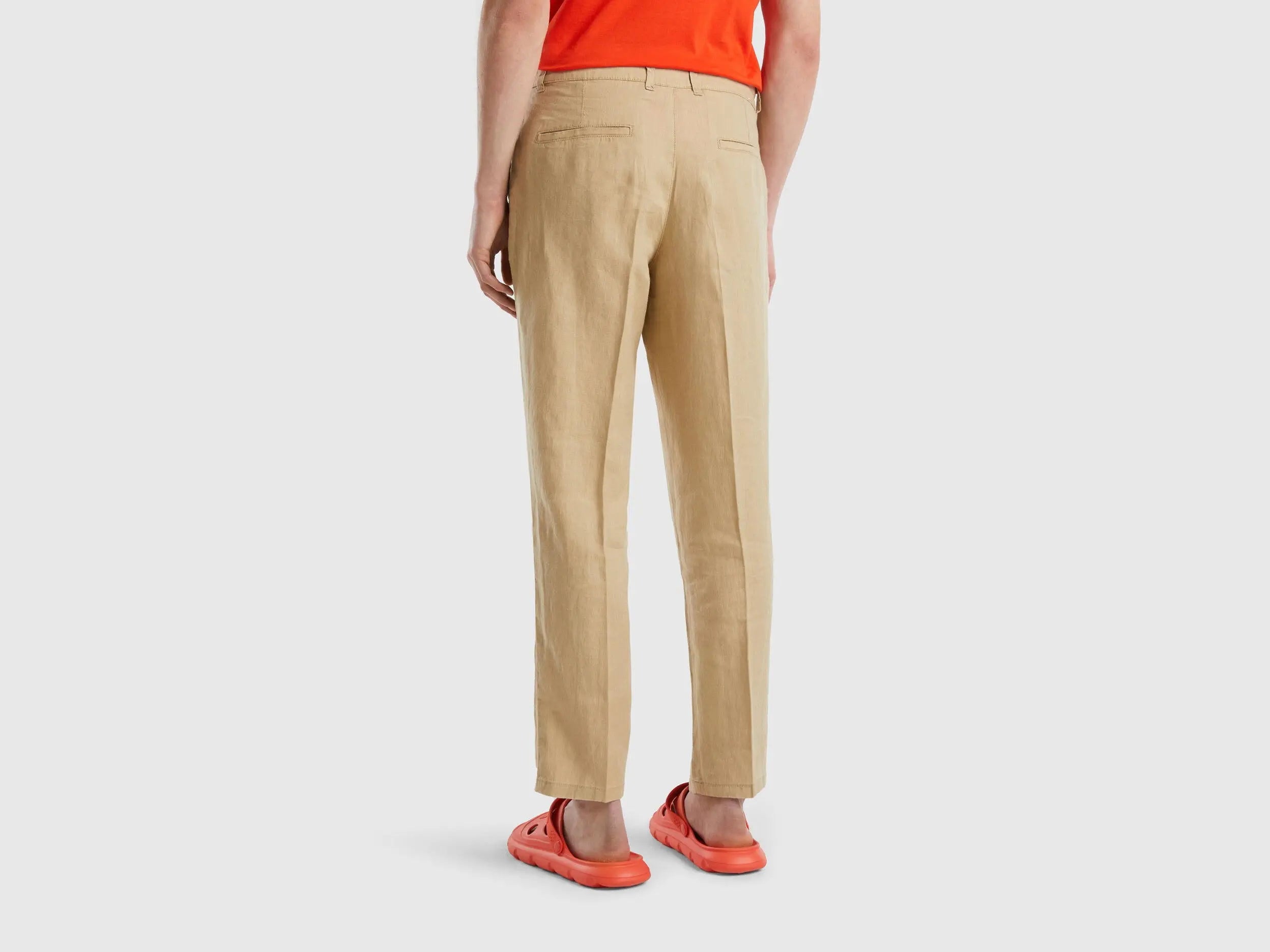 Chinos In Pure Linen_4AGH55HW8_393_02