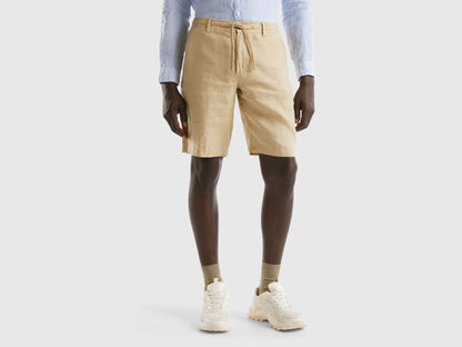 Bermudas In 100% Linen_4AGH59578_393_01