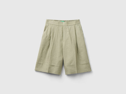 Linen Bermudas With Cuffs_4Aghd900D_0W9_04