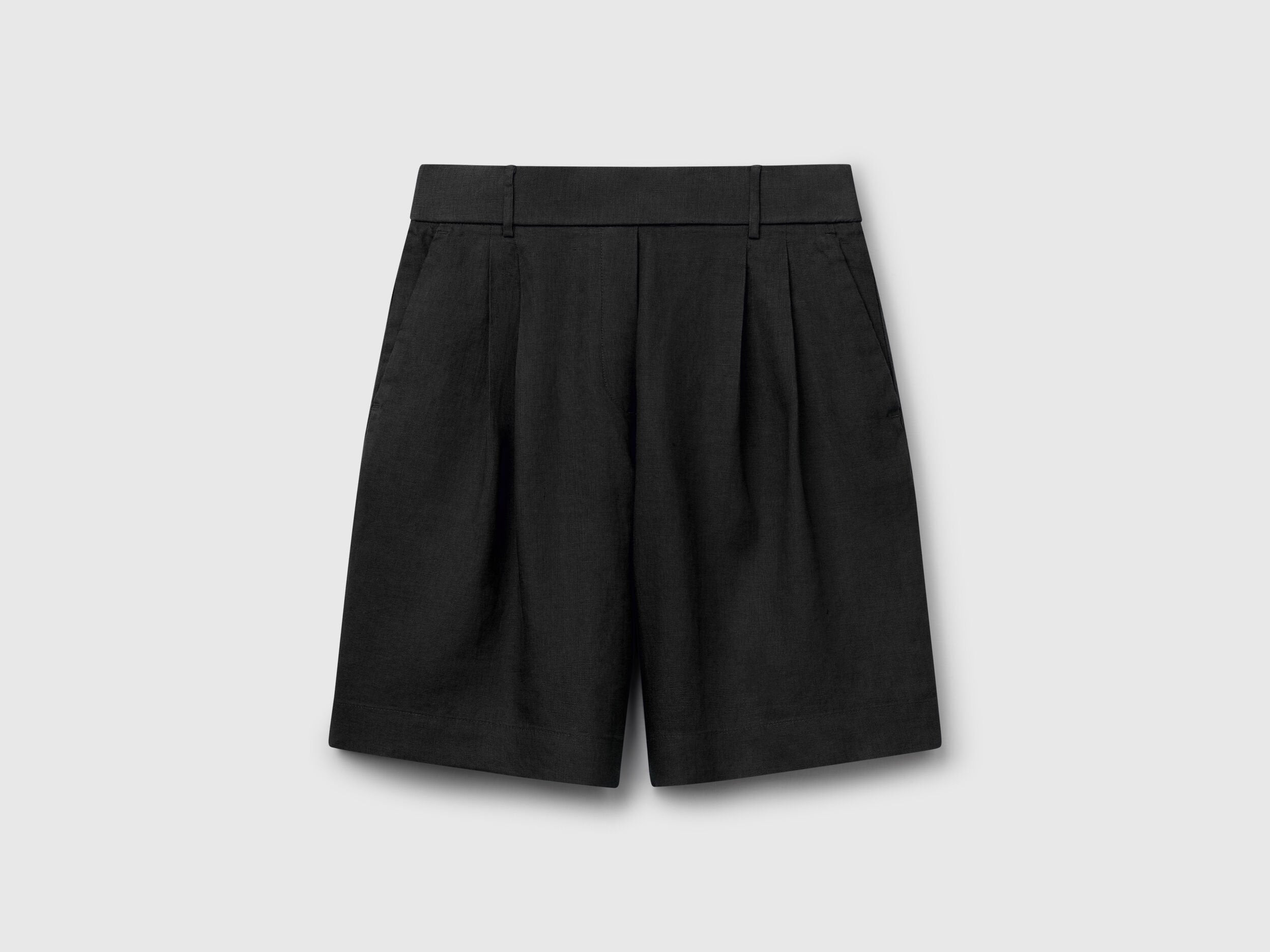 Benetton_100% Linen Bermudas_4AGHD901V_100_04