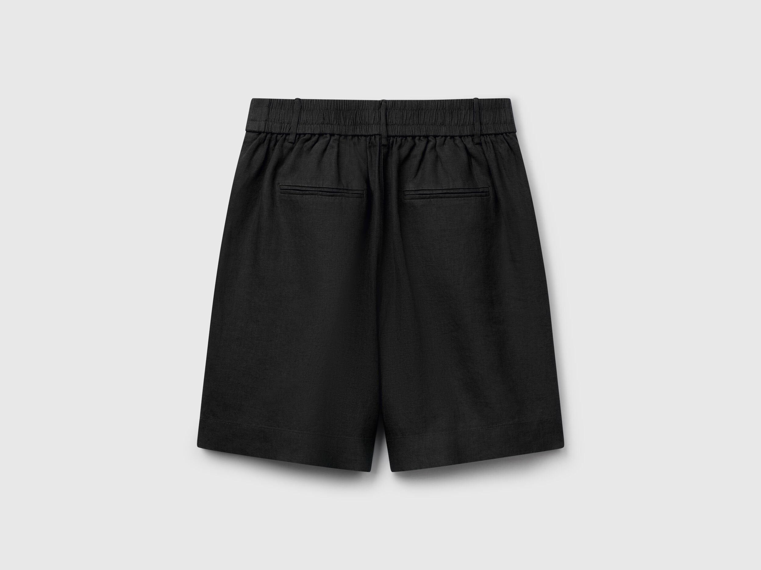 Benetton_100% Linen Bermudas_4AGHD901V_100_05