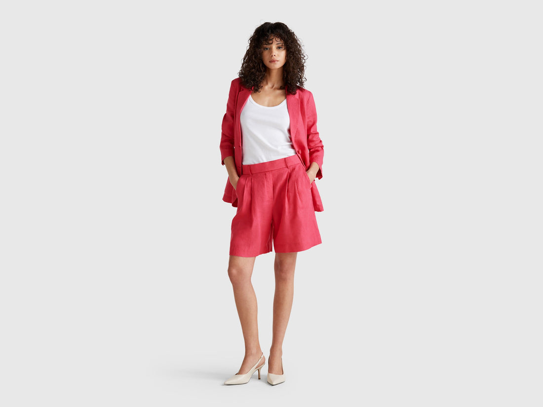 Benetton_100% Linen Bermudas_4AGHD901V_12E_01