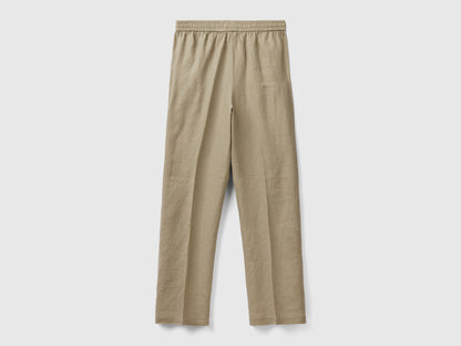 Trousers In Pure Linen With Elastic_4Aghdf03C_0W9_05