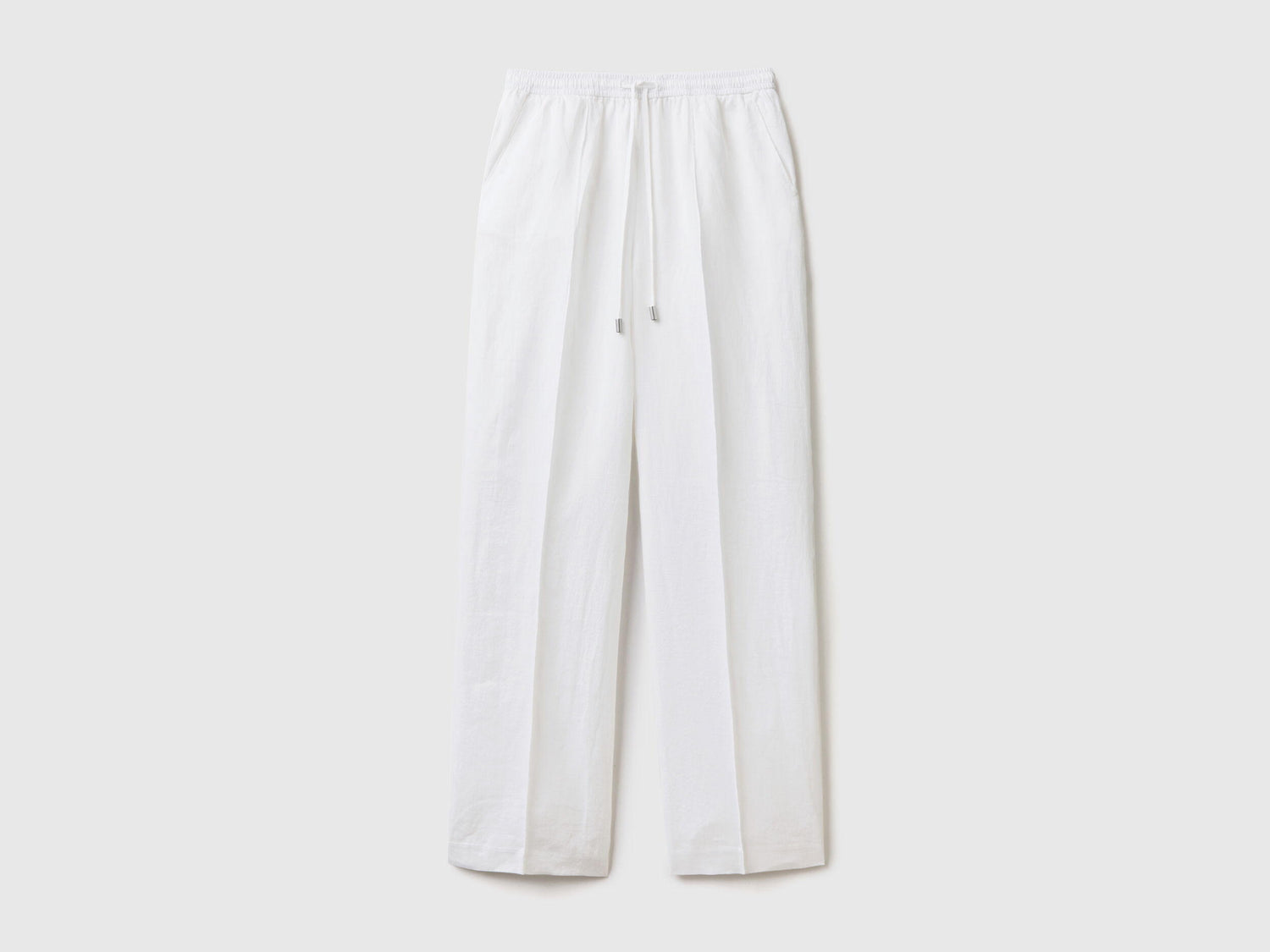 Trousers In Pure Linen With Elastic_4AGHDF03C_101_04