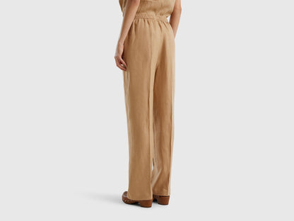 Trousers In Pure Linen With Elastic_4AGHDF03C_193_02