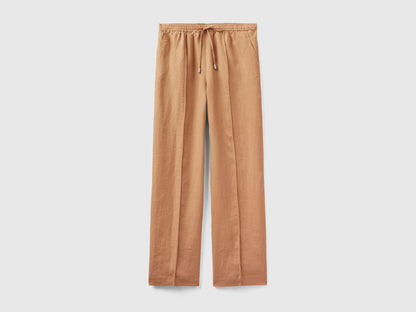 Trousers In Pure Linen With Elastic_4AGHDF03C_193_04