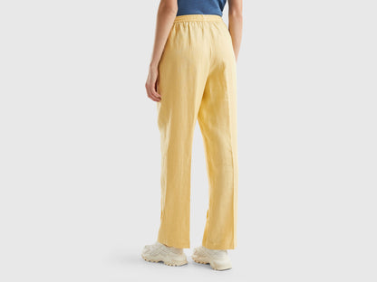 Trousers In Pure Linen With Elastic_4Aghdf03C_3Z6_02