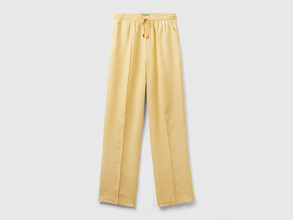Trousers In Pure Linen With Elastic_4Aghdf03C_3Z6_04
