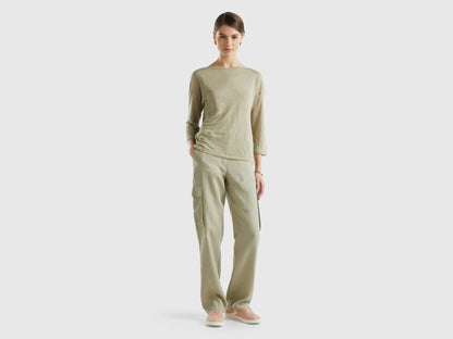 Pure Linen Cargo Trousers_4Aghdf05V_0W9_03