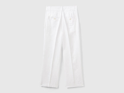 Straight Trousers In Pure Linen_4AGHDF06R_101_05