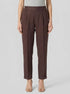 Benetton Brown Women 100% Linen Cigarette Trousers SKU: 4AGHDF079_33T Image 00