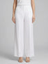 Benetton White Women Palazzo Trousers in 100% Linen SKU: 4AGHDF08K_101 Image 00