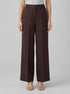 Benetton Brown Women Palazzo Trousers in Pure Linen SKU: 4AGHDF08K_33T Image 00