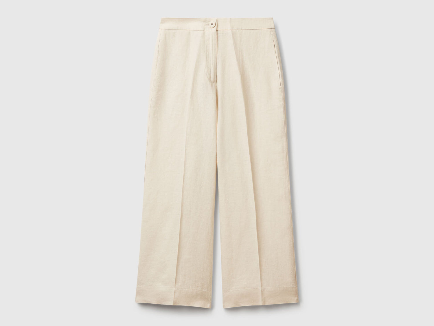 Benetton_Cropped Sweatpants in Pure Linen_4AGHDF08M_152_04