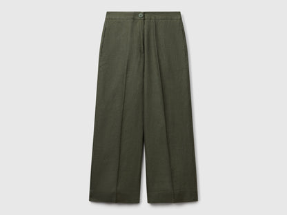 Benetton_Cropped Sweatpants in Pure Linen_4AGHDF08M_20W_04