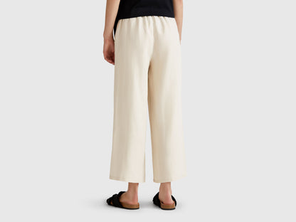 Benetton_Wide Leg Trousers in Pure Linen_4AGHDF09G_152_03