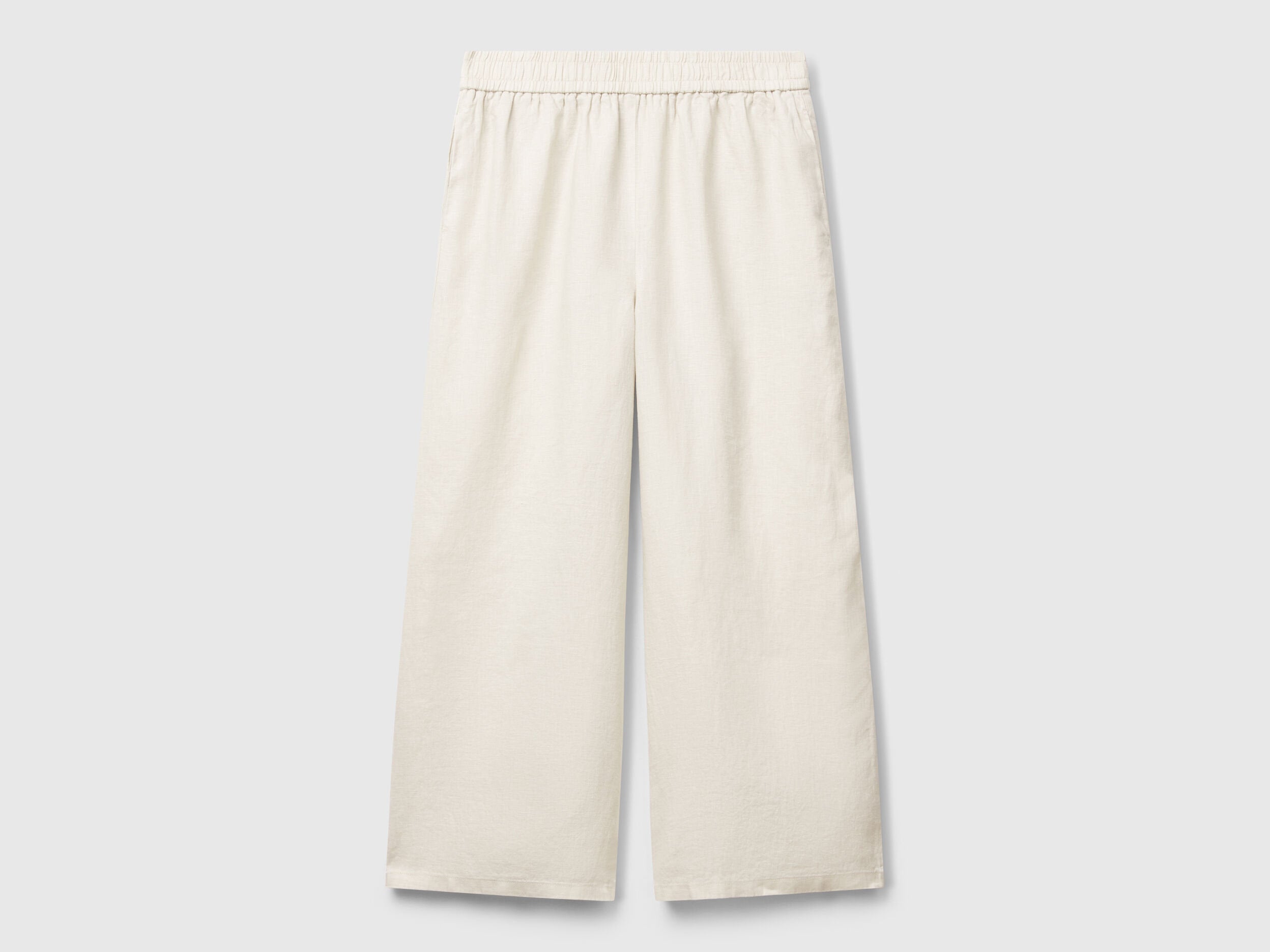 Benetton_Wide Leg Trousers in Pure Linen_4AGHDF09G_152_04