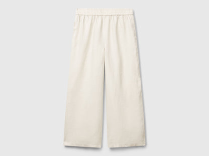Benetton_Wide Leg Trousers in Pure Linen_4AGHDF09G_152_04
