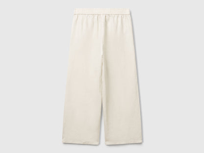 Benetton_Wide Leg Trousers in Pure Linen_4AGHDF09G_152_05
