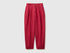 Benetton Strawberry Women 100% Linen Straight Trousers SKU: 4AGHDF0AY_2G1 Image 01