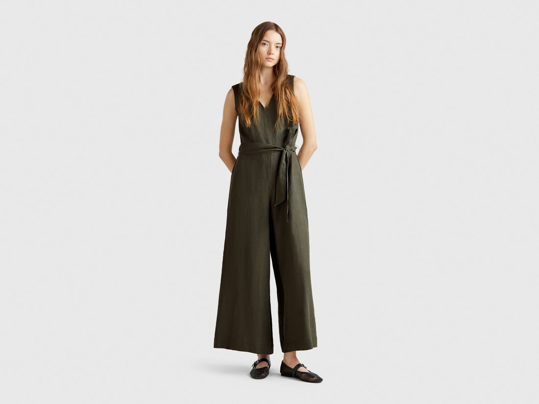 Benetton_Jumpsuit in Pure Linen_4AGHDT00E_20W_01