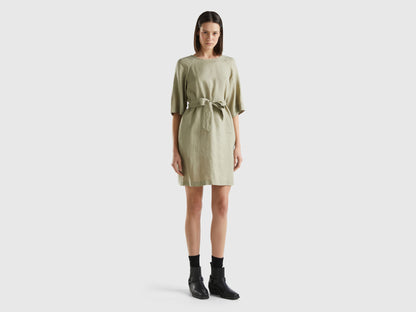 Short Dress In Pure Linen_4Aghdv07B_0W9_01