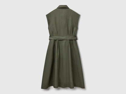 Benetton_Shirt Dress in Pure Linen_4AGHDV0B1_20W_06