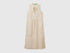 Benetton Beige Women Long Dress 100% Linen SKU: 4AGHDV0CD_152 Image 01