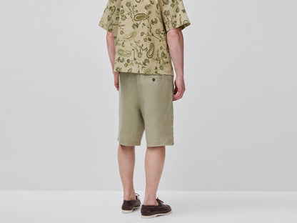 Benetton Light green Men Pure Linen Bermuda Shorts SKU: 4AGHU900Z_0W9 Image 03