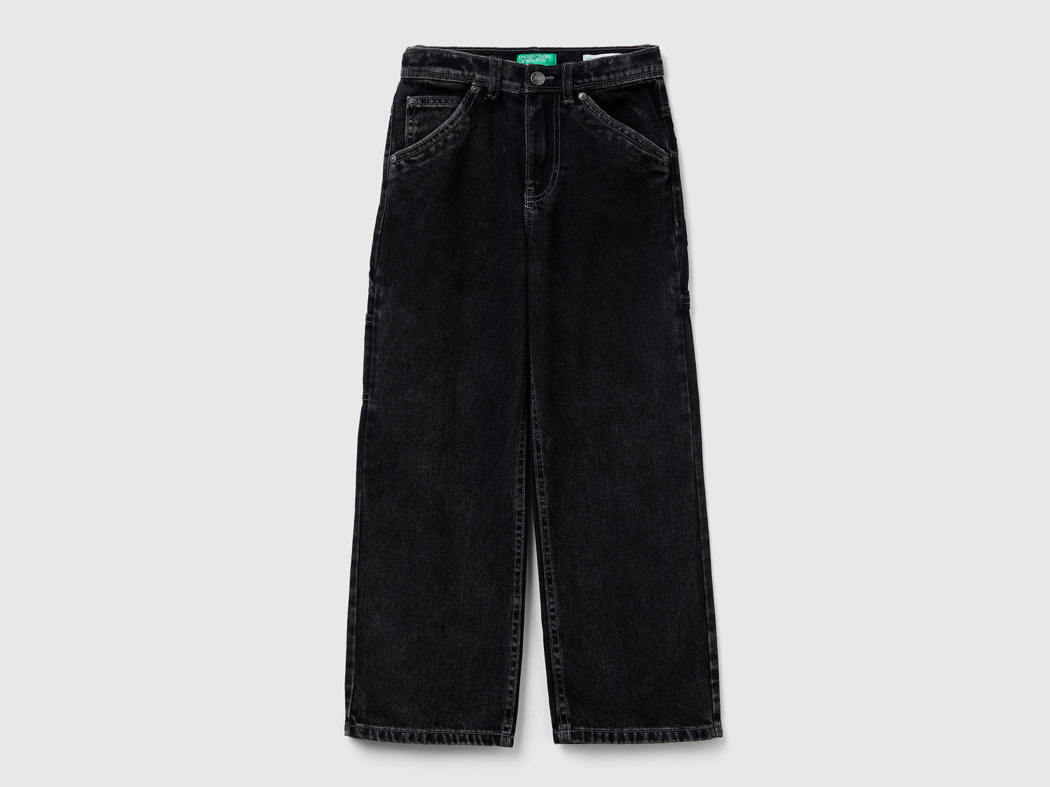 Benetton_Black_Worker Style Jeans_4AW7CE03G_800_01