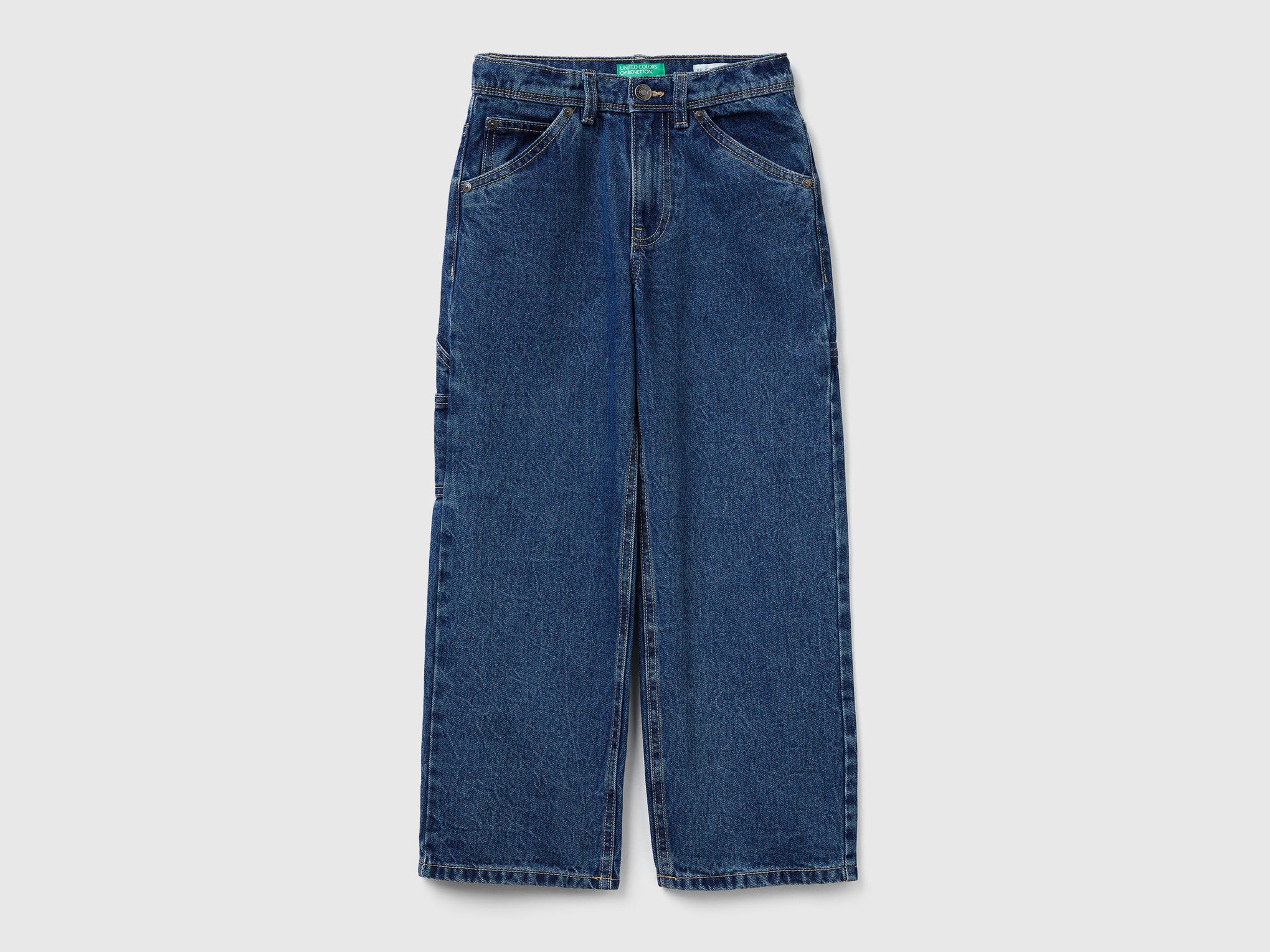 Benetton_Blue_Worker Style Jeans_4AW7CE03G_901_01