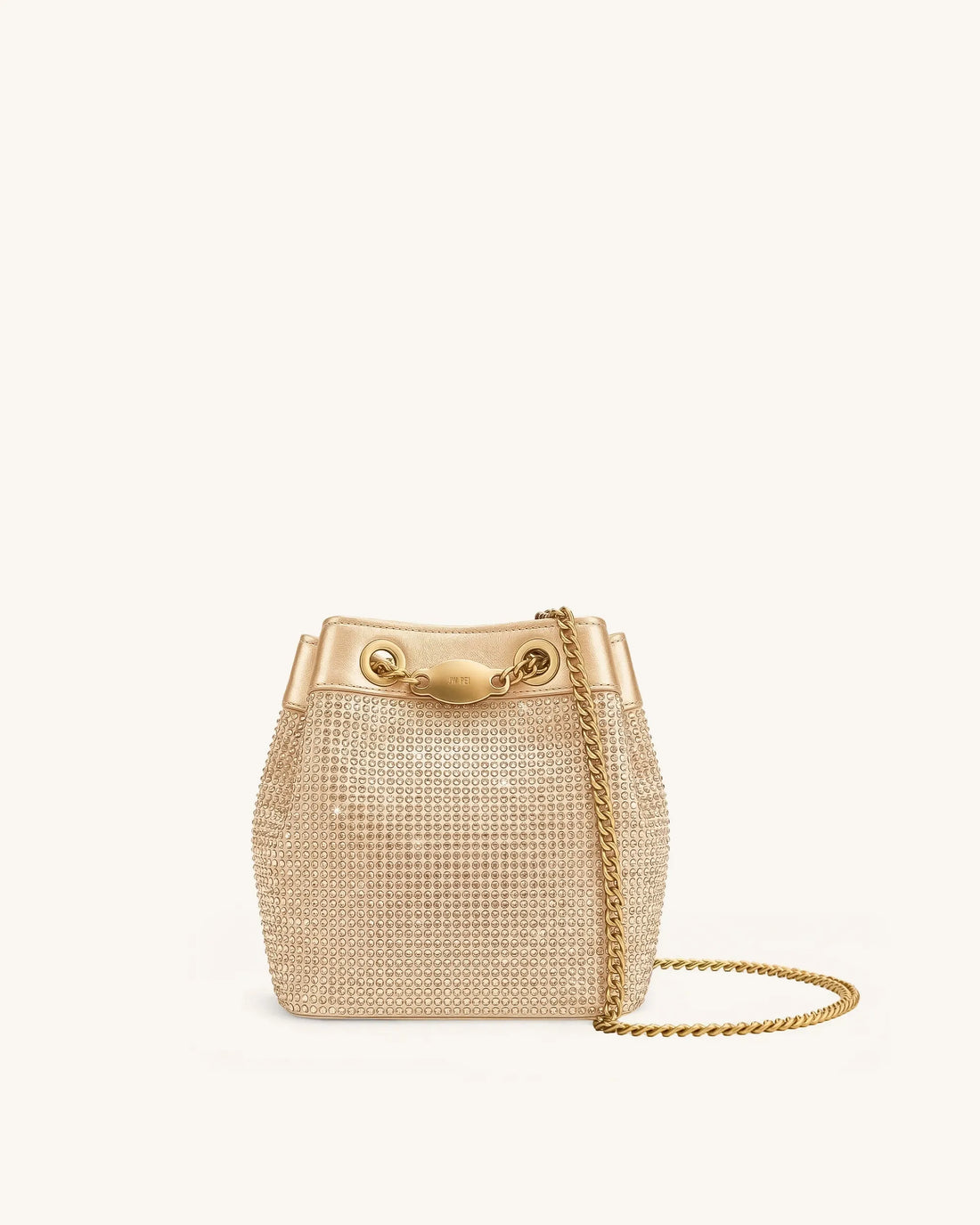 JW Pei Champagne Women Yara Artificial Crystal Bucket Bag SKU: 4B48-81_Champagne Image 01