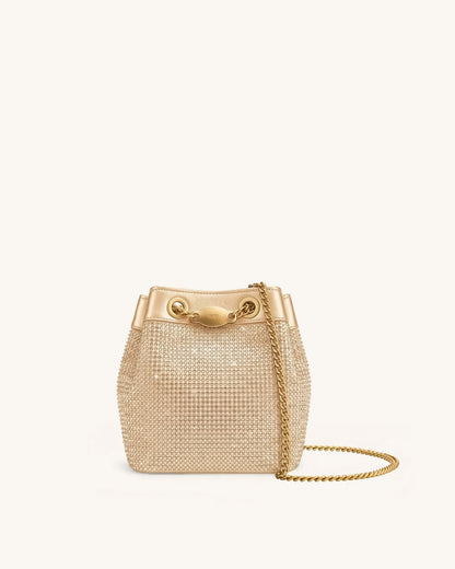 JW Pei Champagne Women Yara Artificial Crystal Bucket Bag SKU: 4B48-81_Champagne Image 01