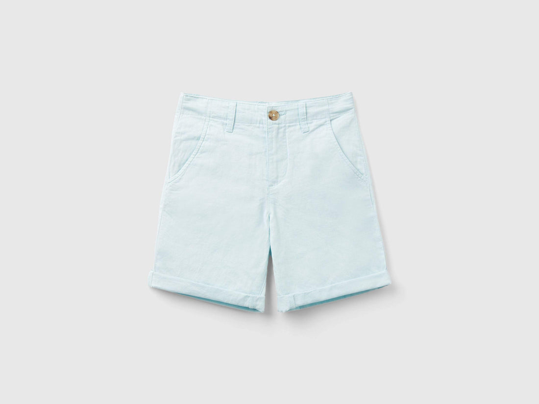 Chino Bermudas In Pure Linen_4BE7C901E_0W6_01