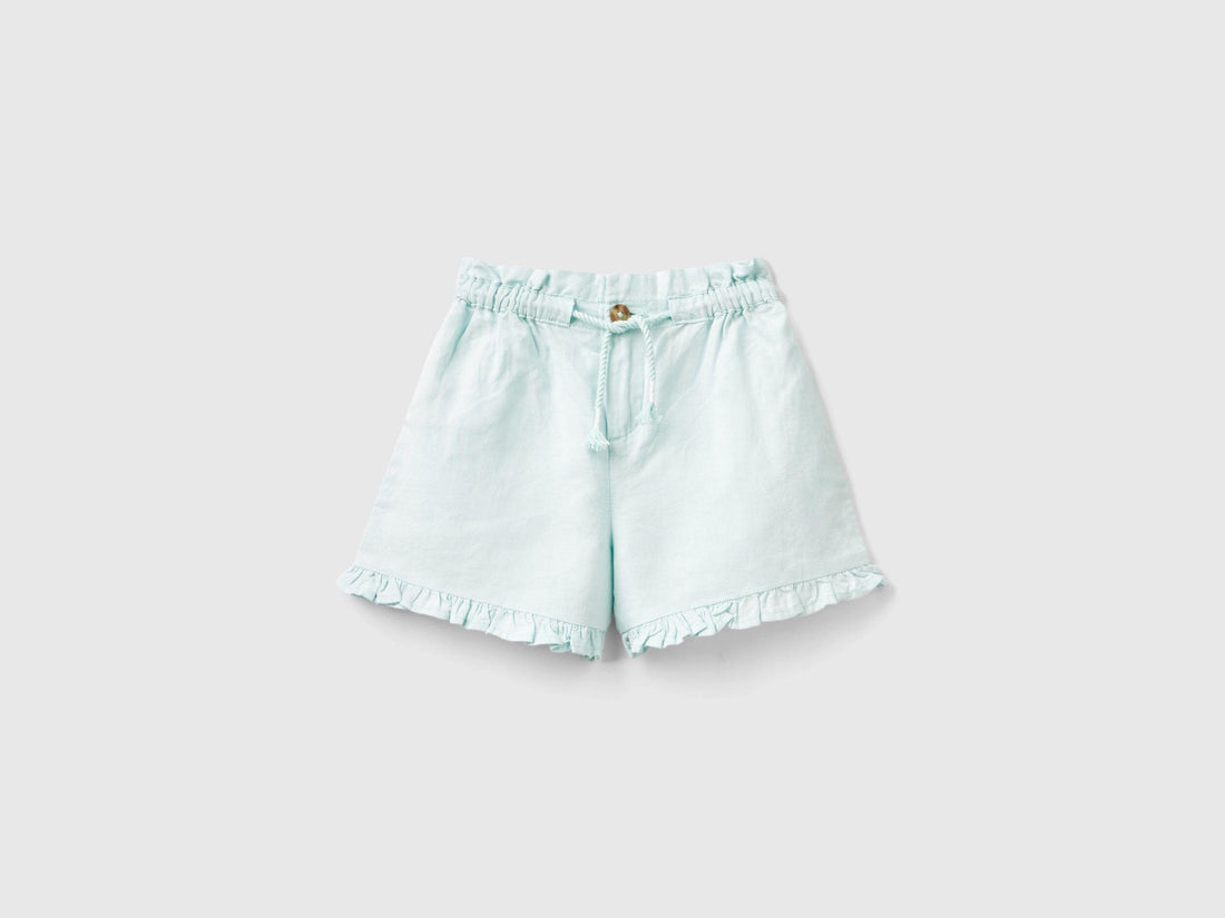 Shorts With Drawstring In Linen Blend_4BE7G901M_0W6_01