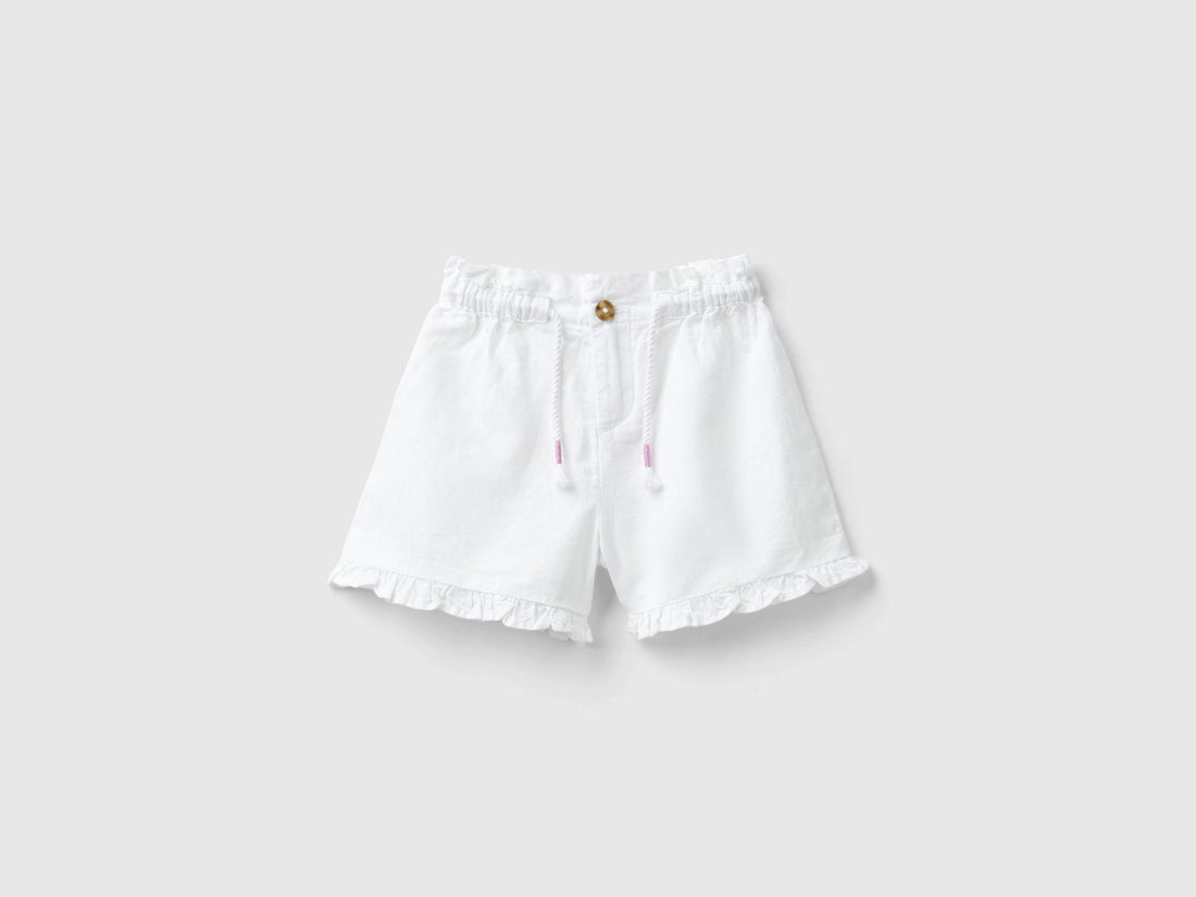 Shorts With Drawstring In Linen Blend_4BE7G901M_101_01