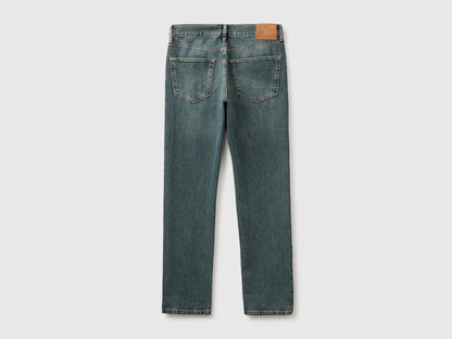 Benetton Light Blue Men Regular Fit Jeans 100% Cotton SKU: 4D4BUE02D_901 Image 06