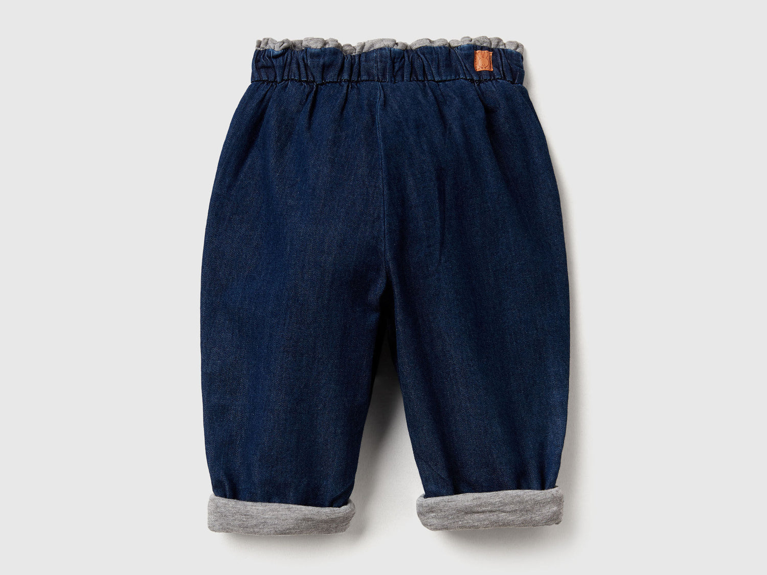 Benetton_Light Blue_Lined Trousers in Chambray_4DHJAF01M_901_02