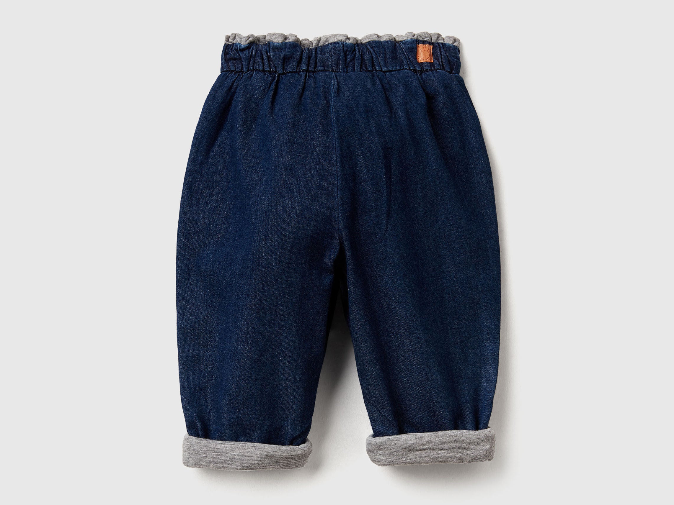 Benetton_Light Blue_Lined Trousers in Chambray_4DHJAF01M_901_02