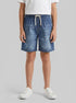 Benetton Dark Blue Boys Bermuda Shorts in Chambray SKU: 4DHJG9034_901 Image 00