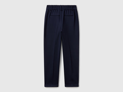 Benetton_Dark Blue_Yarn Dyed Trousers with Drawstring_4DI4DF00J_016_06