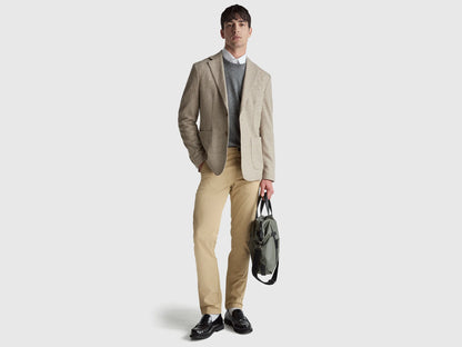 Benetton_Beige_Beige Slim Fit Chinos_4DKH55I18_393_01