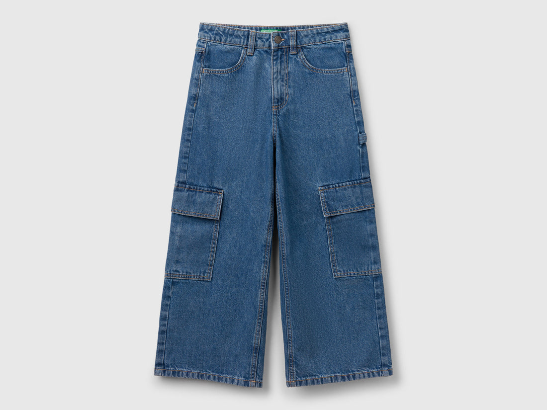 Benetton_Loose Fit Cargo Jeans_4DW2CE035_901_01