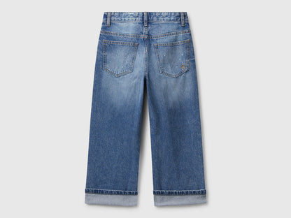 Benetton_Blue_Straight Jeans with Cuffs_4DW2CE04J_901_02