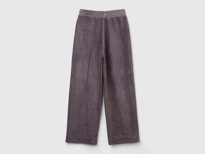 Benetton_Dark Gray_Wide Chenille Trousers_4DZBCF02Q_00A_02