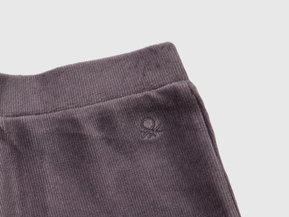 Benetton_Dark Gray_Wide Chenille Trousers_4DZBCF02Q_00A_03